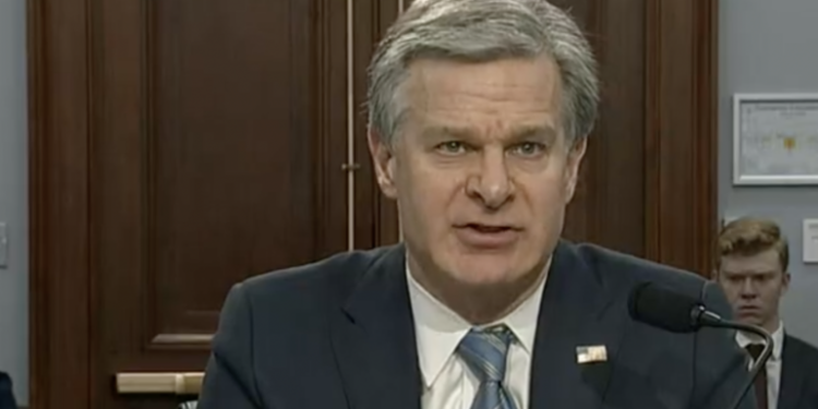 FBI Director Centers China Cybersecurity Threat in Budget Talks After NYC Secret Police Charges