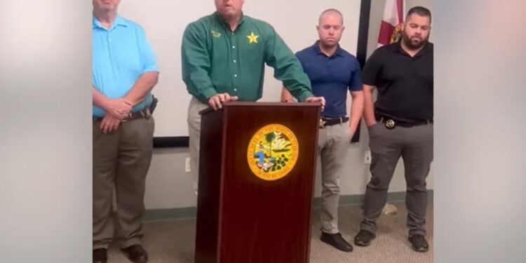 Holmes County Sheriff department during a press conference discussing the death of the 4 year old girl.