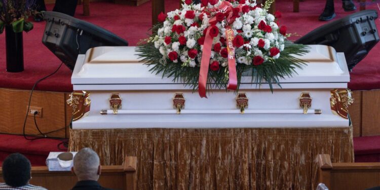 Jordan Neely's coffin.