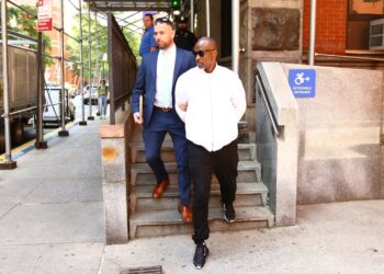 Christopher Neely, Jordan Neely's uncle, was walked out of the 19th Precinct in Manhattan on May 31.