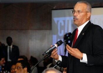 Queens Assemblyman Jeffrion Aubry was hospitalized after a fleeing suspect collided with him at full force.