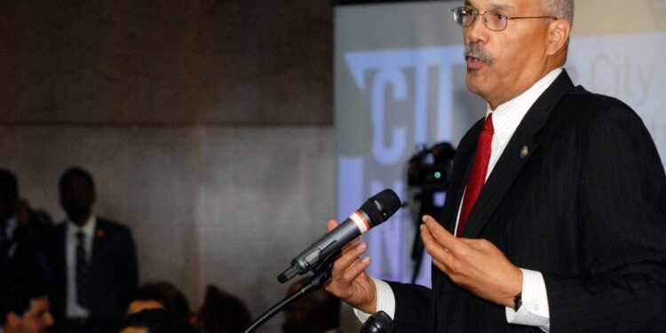 Queens Assemblyman Jeffrion Aubry was hospitalized after a fleeing suspect collided with him at full force.