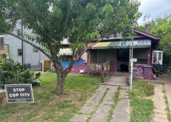 This house in Atlanta's Edgewood neighborhood is where police arrested three key organizers who have been aiding protesters against the city's proposed public safety training center on May 31, 2023.
