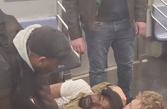 Penny strangles homeless man Jordan Neely on May 1