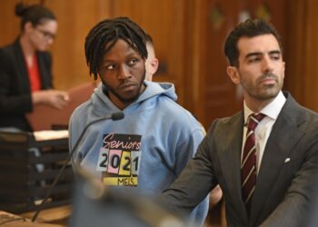 Jordan Williams in court.