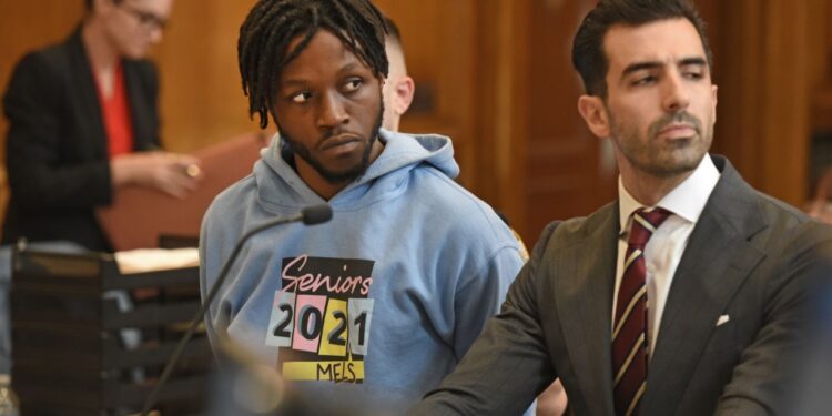 Jordan Williams in court.