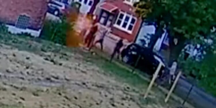 Four gunmen open fire on a crowd in Chicago on Wednesday.