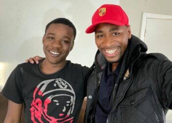 Fox commentator Gianno Caldwell with his brother, Christian Beamon.