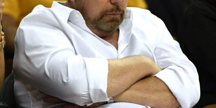 James Dolan at a game at MSG.