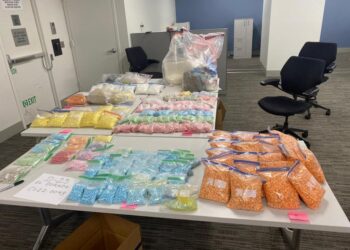 The stash of drugs discovered in the Washington Heights basement.
