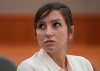 Kouri Richins was ordered held pending trial during a detention hearing in Summit County, Utah, June 12, 2023.