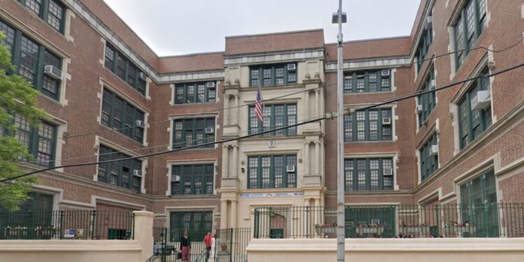 The outside of P.S. 295, The Studio School of Arts & Culture