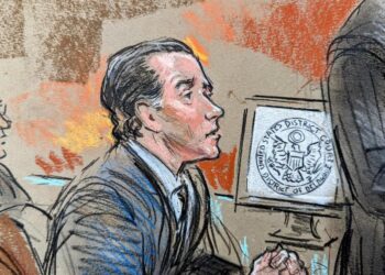 Hunter Biden court sketch