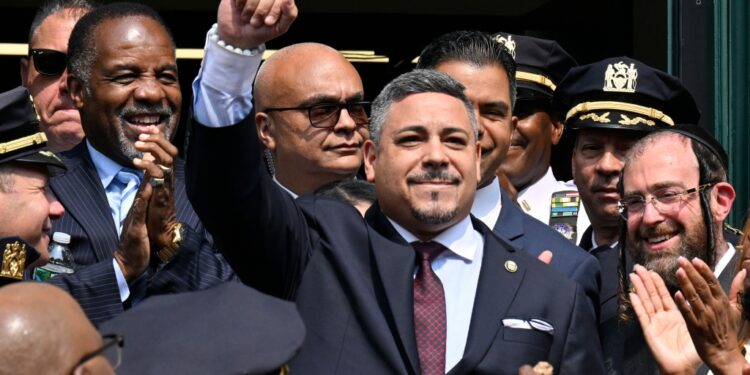 Caban is the NYPD's first Hispanic commissioner.