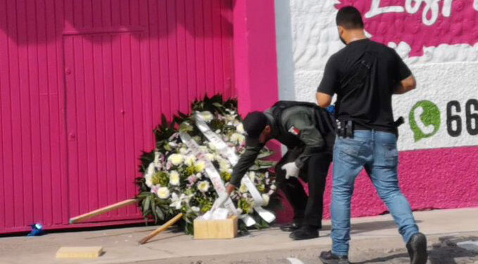 Police investigate the grisly "gift."