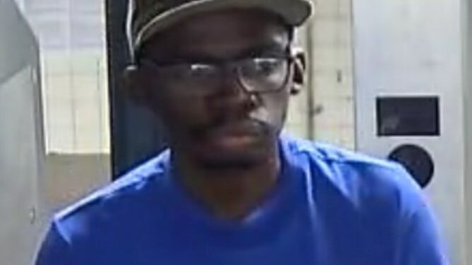 Cops believe this man randomly tripped a woman dressed in traditional Jewish garb in Prospect Lefferts Gardens.