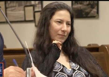 Taylor Shabusiness, 25, in court on Tuesday as evidence as evidence was discussed during her trial