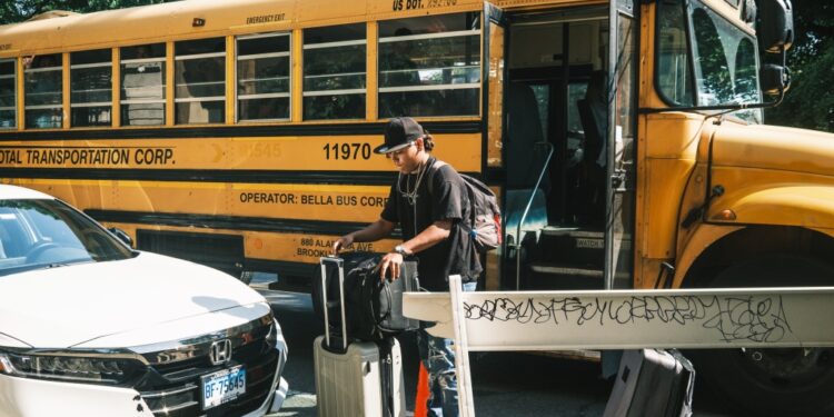 Migrants largely from Latin America