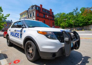 Worcester police car.