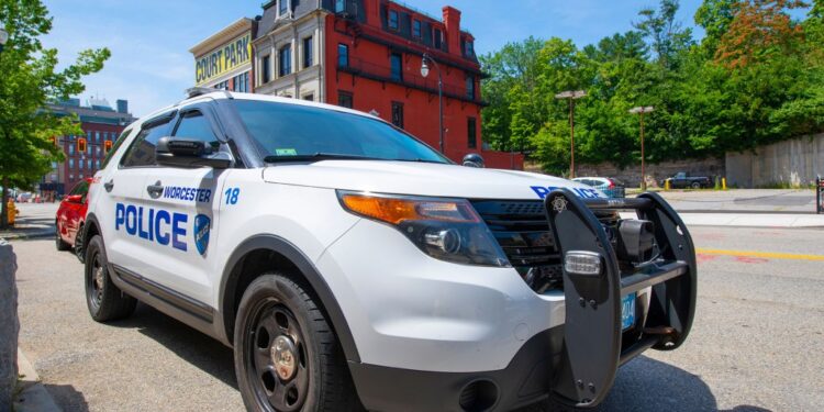 Worcester police car.