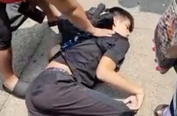 Video provided by a witness shows a mortally wounded Foridun Mavlonov lying on the ground after being shot near 62nd St. and 20th Ave. in Bensonhurst, Brooklyn, on Monday, July 17, 2023.