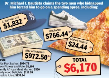 Graphic showing the different expenses for the night.