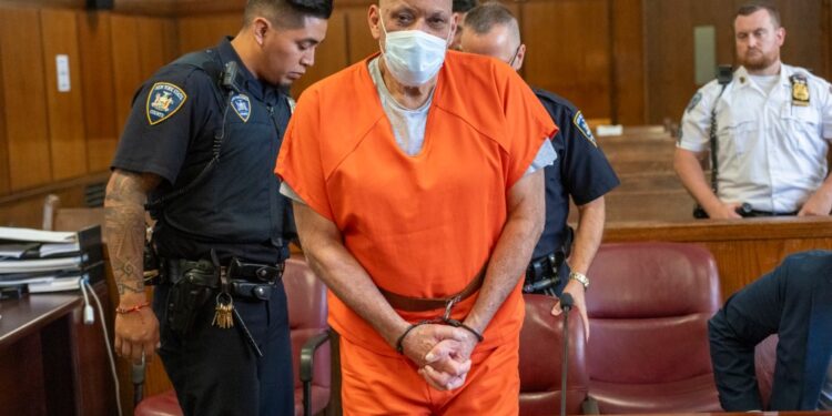 The sentencing of JULIO APONTE, 65, to 20 years-to-life in state prison for murdering his wife, Maria Kelly, 49, by repeatedly hitting her in the head with a crowbar at a Washington Heights bus stop.