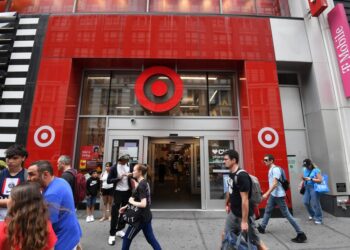 The NYPD responds to a stabbing inside the Herald Square Target Monday afternoon.