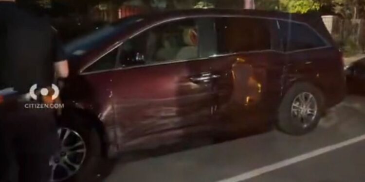 The motorist then continued driving and struck another car between 160th and 161st Streets, which then also hurtled into two other vehicles, according to police.