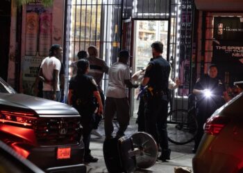 Cops at the crime scene