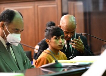 Miguel Cortez, 19, is pictured at his arraignment