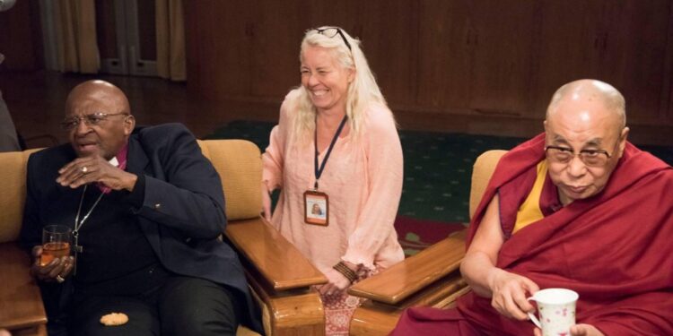 Archbishop Desmond Tutu, Lara Love Hardin, the Dalai Lama