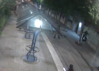 "He just threw an aluminum water bottle and it hit my face. It was hurled pretty hard and it just got me, just knocked me right in the head."