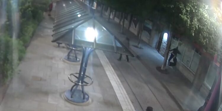 "He just threw an aluminum water bottle and it hit my face. It was hurled pretty hard and it just got me, just knocked me right in the head."