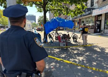Shooting scene in Harlem