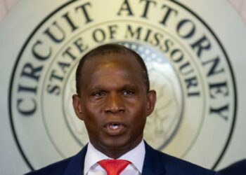 Gabe Gore is pictured after taking office in May.