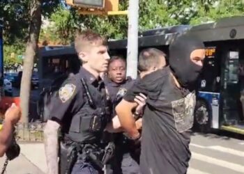 Guerrero being arrested.
