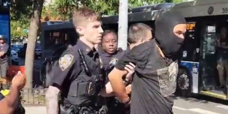 Guerrero being arrested.