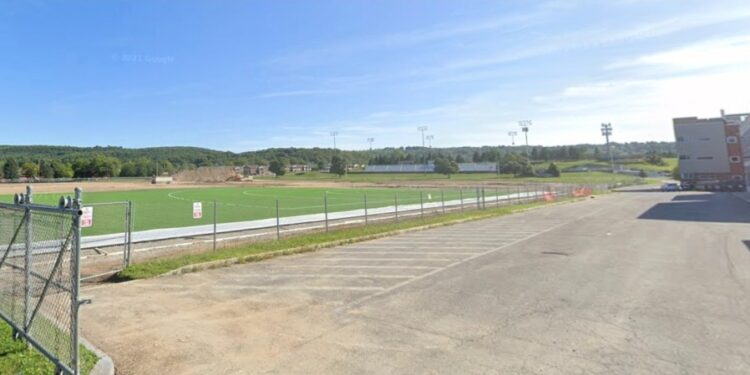 Students were seen fleeing the scene as shots ring out toward the end of the game.