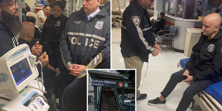 2 NYPD officers stabbed, slashed by unhinged man at Bronx subway station: cops