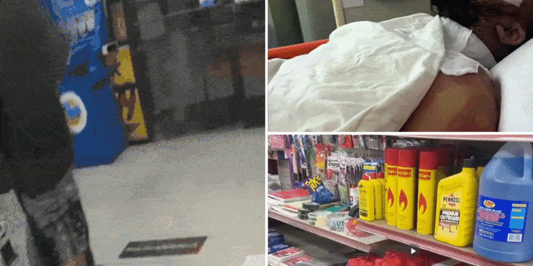 California store clerk set on fire with stolen lighter fluid as he confronts serial shoplifter