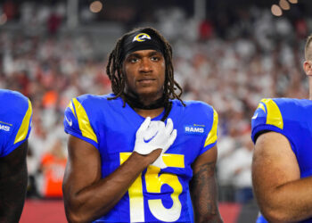 Rams wideout Demarcus Robinson was robbed at gunpoint in Los Angeles early Friday morning.