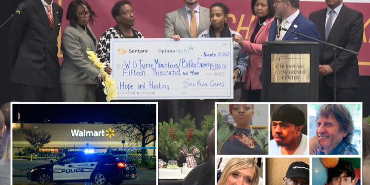 Families of Walmart Chesapeake mass shooting victims gifted $15K