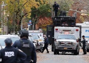 Scene where police and alleged gunman had standoff.