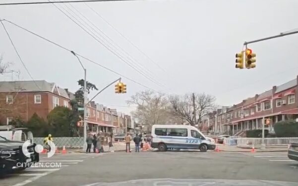 Police were searching Thursday for a car service driver suspected of beating a man to death and seriously wounding his cousin during a fight near the latter's Brooklyn home early Thursday