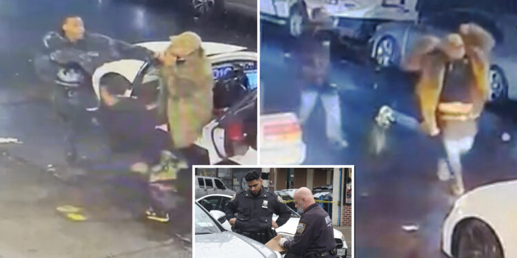 Brooklyn shooting leaves two men in critical condition, cop in hospital after caught-on-camera attack: police