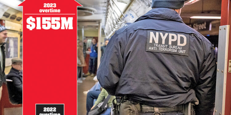 NYPD cops received more than $150M in overtime for subway patrols -- but New Yorkers still feel unsafe despite crime dip