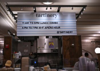 Tartinery in Grand Central Terminal.