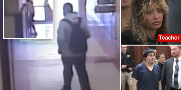 Video shows moment Las Vegas teacher is attacked by deranged student Jonathan Garzia-Martinez