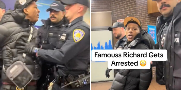 YouTuber 'Famous Richard' arrested on robbery charge by alert Port Authority cop